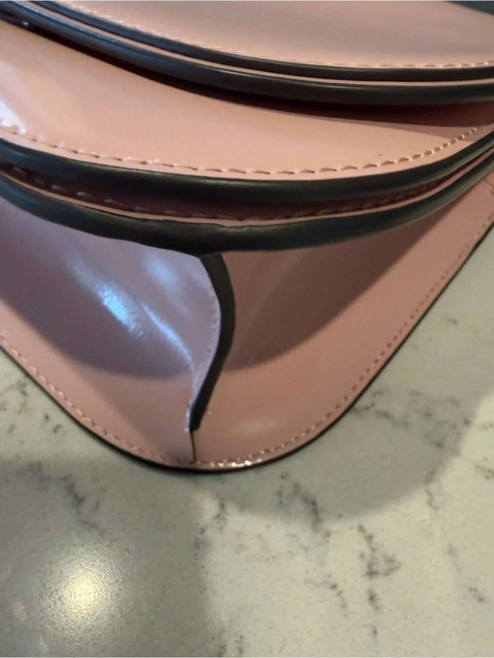 Tory Burch Pale Pink Leather Chain Crossbody Bag